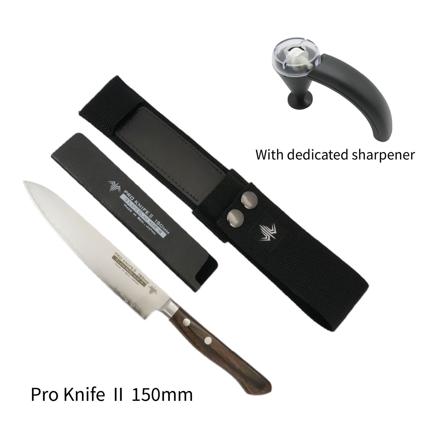 Pro_Knife_Ⅱ_150mm_Sharpner_Set(International_Price;Outside_JAPAN)